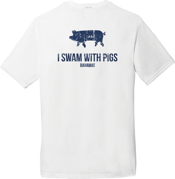 I SWAM WITH PIGS Tee: Kid's White