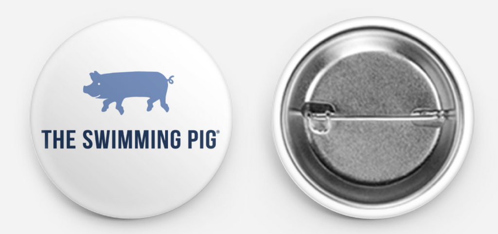 The Swimming Pig® Button