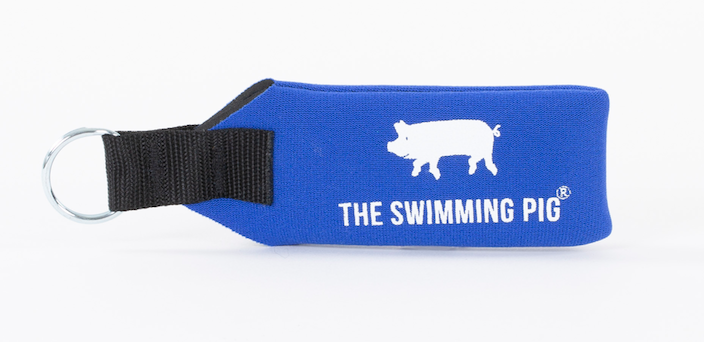 The Swimming Pig® Floating Croakies® Key Ring