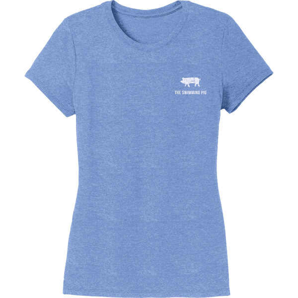 EAT.DRINK.SWIM. Tee: Women's Blue